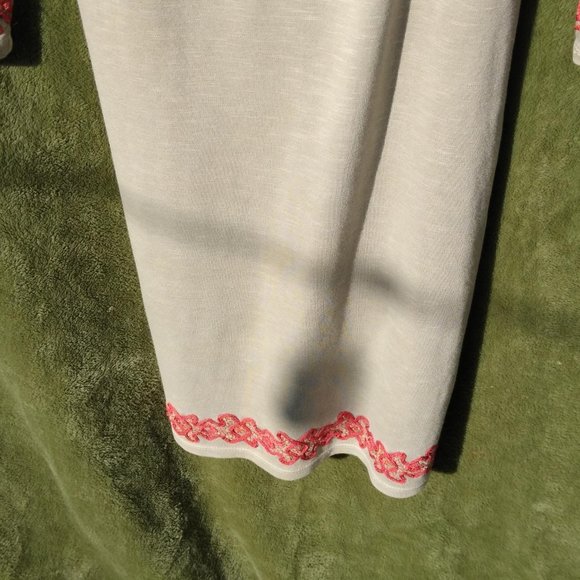 Free People Grey knit dress with embroidery sz M - Picture 5 of 8